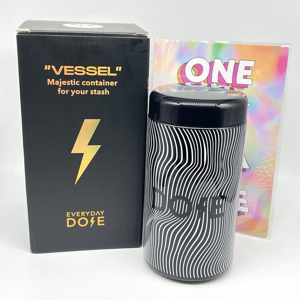 Everyday Dose Vessel Majestic Storage Container Glass Jar for Coffee Matcha NEW